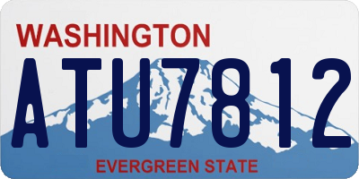 WA license plate ATU7812