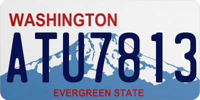 WA license plate ATU7813