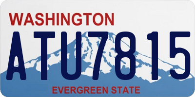 WA license plate ATU7815