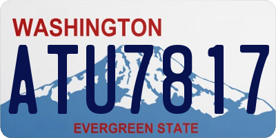 WA license plate ATU7817