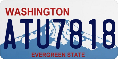 WA license plate ATU7818