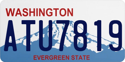 WA license plate ATU7819