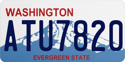 WA license plate ATU7820