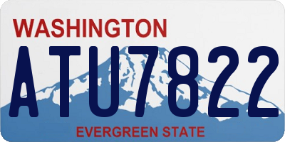 WA license plate ATU7822
