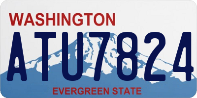 WA license plate ATU7824