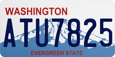 WA license plate ATU7825