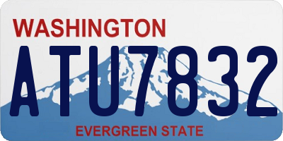WA license plate ATU7832