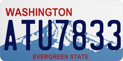 WA license plate ATU7833