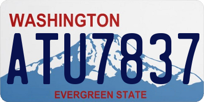 WA license plate ATU7837