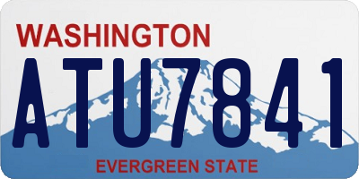 WA license plate ATU7841