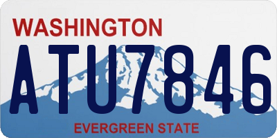 WA license plate ATU7846