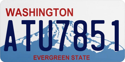 WA license plate ATU7851