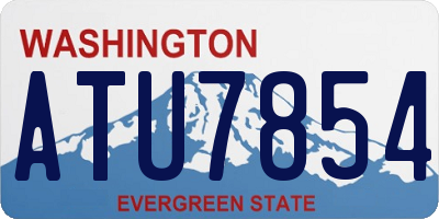 WA license plate ATU7854