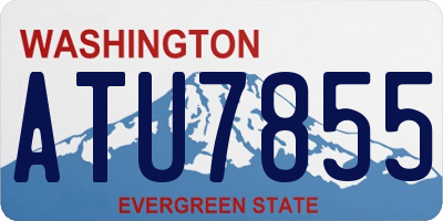 WA license plate ATU7855