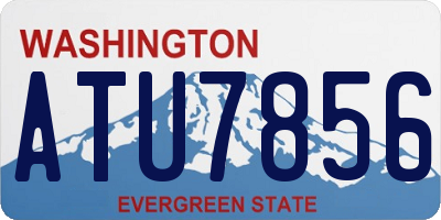 WA license plate ATU7856