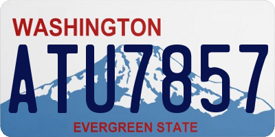 WA license plate ATU7857