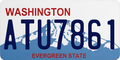 WA license plate ATU7861