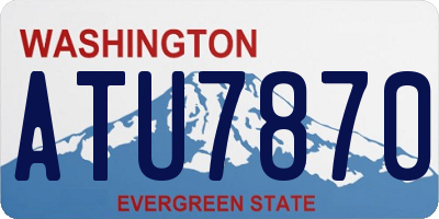 WA license plate ATU7870