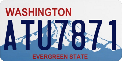 WA license plate ATU7871