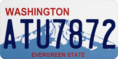 WA license plate ATU7872