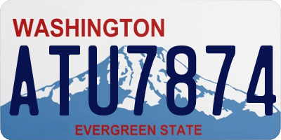 WA license plate ATU7874
