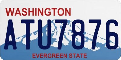WA license plate ATU7876