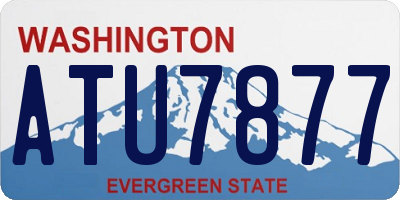 WA license plate ATU7877