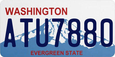 WA license plate ATU7880