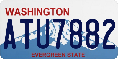 WA license plate ATU7882