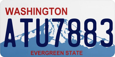 WA license plate ATU7883