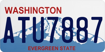 WA license plate ATU7887