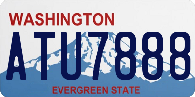 WA license plate ATU7888