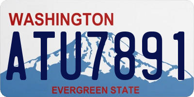 WA license plate ATU7891