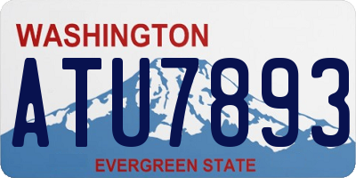 WA license plate ATU7893
