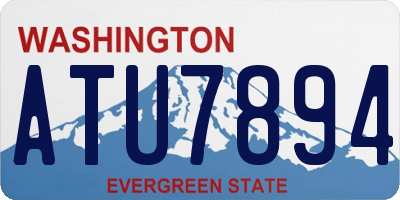 WA license plate ATU7894