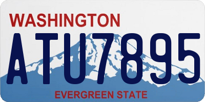WA license plate ATU7895