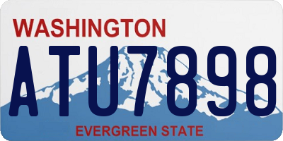 WA license plate ATU7898