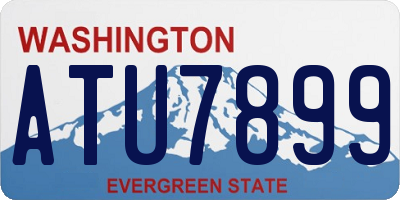 WA license plate ATU7899