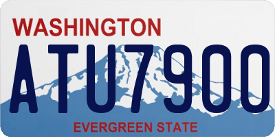 WA license plate ATU7900