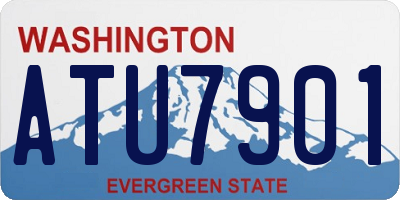 WA license plate ATU7901