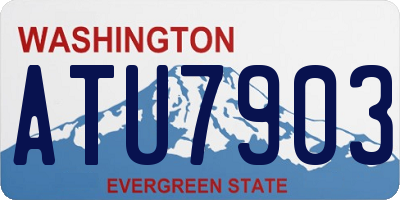 WA license plate ATU7903