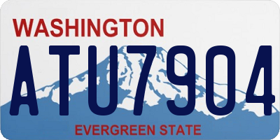 WA license plate ATU7904