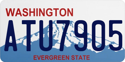 WA license plate ATU7905