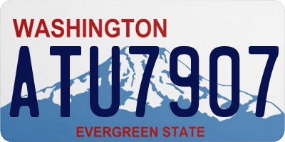 WA license plate ATU7907