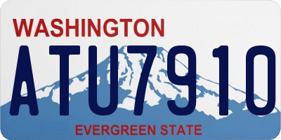 WA license plate ATU7910