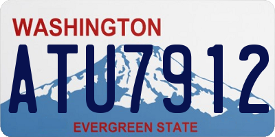 WA license plate ATU7912