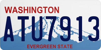 WA license plate ATU7913