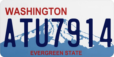 WA license plate ATU7914