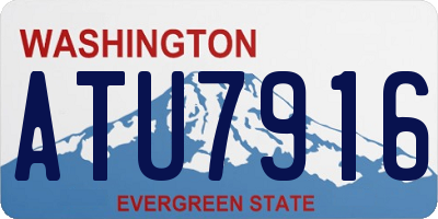 WA license plate ATU7916