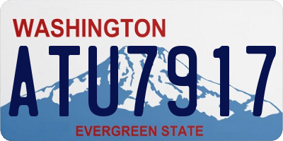WA license plate ATU7917